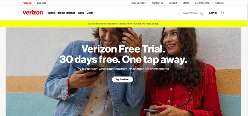 Verizon Free Trial 30 Days of Free eSIM trail