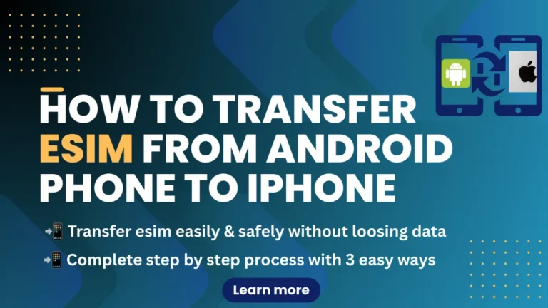 how to transfer esim from android phone to iphone