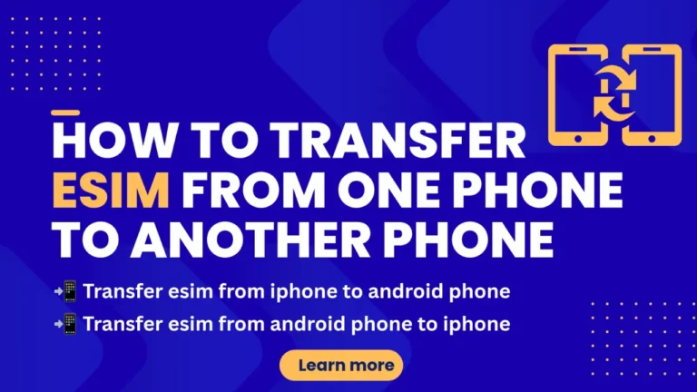how to transfer esim from one phone to another phone