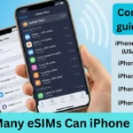How many esims can iphone have