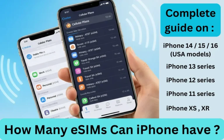How many esims can iphone have